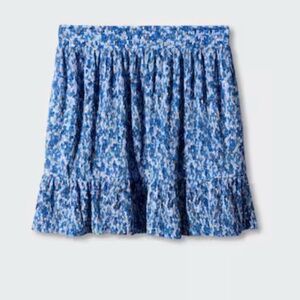 TEXTURED PRINTED SKIRT